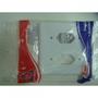 Imagem de Kit C/4 - Placa Perlex Branca 4X4 (1 Tomada+1 Tomada) 23P...