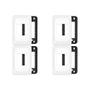 Imagem de Kit C/4 - Placa Pial Pop Branca 4X2(2Modulo Horizontal) L...