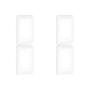 Imagem de Kit C/4 - Placa Pial Pop Branca 4X2(3Modulo Horizontal) L...