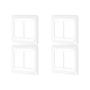 Imagem de Kit C/4 - Placa Pial Pop Branca 4X4 (3+3 Horizontal) Lgp46