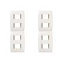 Imagem de Kit C/4 - Placa Soprano Ilus 4X2 (2 Modulo Distanciada)