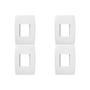 Imagem de Kit C/4 - Placa Soprano Ilus 4X2 (2 Modulos Horizontal)  ...