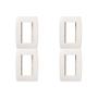 Imagem de Kit C/4 - Placa Soprano Ilus 4X2 (3 Modulos Horizontal)  ...