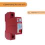 Imagem de Kit C/ 4 Protetor de Surto DPS CA 275V 60kA Clamper Front