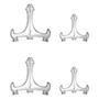 Imagem de Kit C/ 4 Suporte P/ Pratos Azulejos Acrílico 12,5cm e  24cm