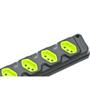 Imagem de Kit C/4 - Tomada Barra Fiolux Quadrupla 2Polos+T20A Preto