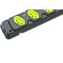 Imagem de Kit C/4 - Tomada Barra Fiolux Quadrupla 2Polos+T20A Preto
