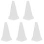 Imagem de Kit C/5 Cones 24cm Flexível Circuito Funcional Branco 1 Fit