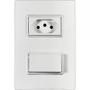 Imagem de Kit C/5 - Conjunto Ilumi Vivaz Branco Com Placa 1 Simples...