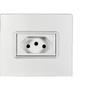 Imagem de Kit C/5 - Conjunto Ilumi Vivaz Branco Com Placa 1 Simples...