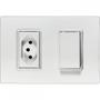 Imagem de Kit C/5 - Conjunto Ilumi Vivaz Branco Com Placa 1 Simples...