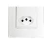 Imagem de Kit C/5 - Conjunto Ilumi Vivaz Branco Com Placa 2 Tomadas...