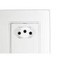 Imagem de Kit C/5 - Conjunto Ilumi Vivaz Branco Com Placa 2 Tomadas...