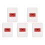 Imagem de Kit C/5 - Conjunto Perlex Aros 4X2 Branco Com Placa(1Toma...