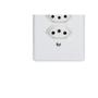Imagem de Kit C/5 - Conjunto Perlex''Branca''Com Placa(2Tomadas 20A) ...
