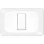 Imagem de Kit C/5 - Conjunto Pial Pop 4X2 Branco Com Placa (1Simple...