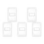 Imagem de Kit C/5 - Conjunto Pial Pop 4X2 Branco Com Placa (1Simple...