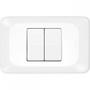 Imagem de Kit C/5 - Conjunto Pial Pop 4X2 Branco Com Placa (2Simple...