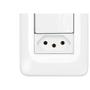 Imagem de Kit C/5 - Conjunto Pial Pop 4X2 Branco Com Placa (2Simple...