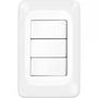 Imagem de Kit C/5 - Conjunto Pial Pop 4X2 Branco Com Placa (3Parale...