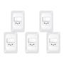 Imagem de Kit C/5 - Conjunto Pial Pop Modulo Com Placa 4X2 - 1 Simp...