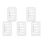 Imagem de Kit C/5 - Conjunto Pial Pop Modulo Com Placa 4X2 - 3 Simp...