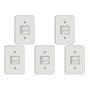 Imagem de Kit C/5 - Conjunto Radial Pollar 1901006 2 interruptores ...