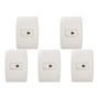 Imagem de Kit C/5 - Conjunto Soprano Ilus 4X2 Branco Com Placa(1Rj1...