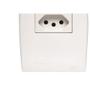 Imagem de Kit C/5 - Conjunto Soprano Ilus 4X2 Branco Com Placa(1Tomada(s) ..