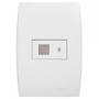 Imagem de Kit C/5 - Conjunto Soprano Ilus 4X2 Branco Com Placa(Ciga...