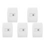 Imagem de Kit C/5 - Conjunto Soprano Ilus 4X2 Branco Com Placa(Ciga...