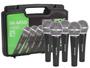 Imagem de Kit C/ 5 Microfones Profissionais Skypix Sm58a Com Maleta Cor Preto