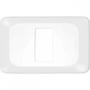 Imagem de Kit C/5 - Placa Pial Pop Branca 4X2 - 1 Modulo Lgp21