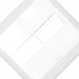 Imagem de Kit C/5 - Placa Pial Pop Branca 4X4 - 1 Modulo+1 Modulo L...