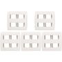 Imagem de Kit C/5 - Placa Soprano Ilus 4X4 (4 Modulos Horizontal)  ...