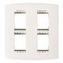 Imagem de Kit C/5 - Placa Soprano Ilus 4X4 (4 Modulos Horizontal)  ...