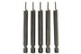 Imagem de Kit c/ 5 Ponta Bit Torx 75mmX1/4xT6 Beltools