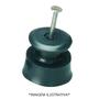 Imagem de Kit c/5 roldana para fios com prego verde modelo 30 sfor
