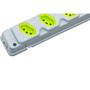 Imagem de Kit C/5 - Tomada Barra Fiolux Quadrupla 2Polos+T20A Cinza