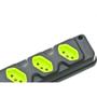 Imagem de Kit C/5 - Tomada Barra Fiolux Tripla 2P+T20A Preto