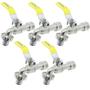 Imagem de Kit C/ 5 Torneira Esfera Jardim C/ Bico 1/2 X 3/4 Metal