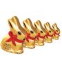 Imagem de kit c/ 5und Lindt Gold Bunny Chocolate ao Leite 100g