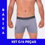 Imagem de Kit C/6 Cueca Box Masculino Microfibra Lisa Direto Da Fábrica