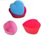 Imagem de Kit C/6 Formas Coração Silicone Mini Bolos Cupcake Pudim Gelatina