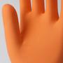 Imagem de Kit c/ 6 Luva Latex Forrada Sanro Plus Laranja Multiuso G