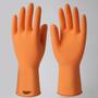 Imagem de Kit c/ 6 Luva Latex Forrada Sanro Plus Laranja Multiuso G