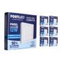 Imagem de Kit C/ 7 Painéis Plafon Slim de Sobrepor Led 12w Quadrado 6500k - Fortled