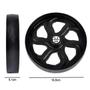 Imagem de Kit C/8 - Rodas Carrinho Motor De Popa maleiro wheel preto