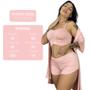 Imagem de Kit c/ Robe Feminino e Top Doll Pijama Linha Noite  030_834