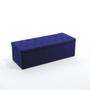 Imagem de Kit Cabeceira Centaurus 160 Queen Decorativa e Calçadeira Sagitarius A-019 Couro Artificial Azul Aradecor